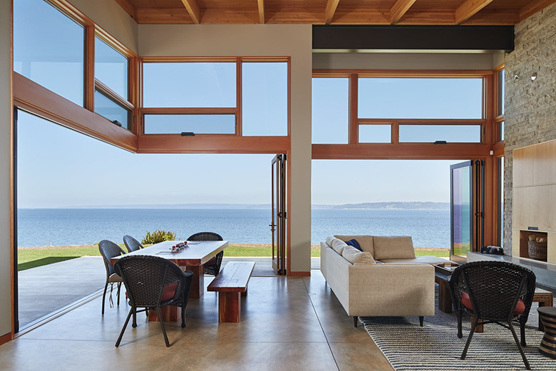 Loewen Bifold Sliding Patio Door Featured In Wa Contemporary